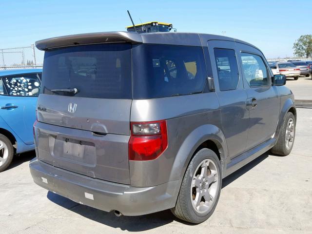 5J6YH18947L001658 - 2007 HONDA ELEMENT SC GRAY photo 4