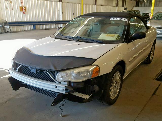 1C3EL55R55N524454 - 2005 CHRYSLER SEBRING TO WHITE photo 2