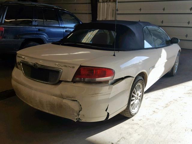 1C3EL55R55N524454 - 2005 CHRYSLER SEBRING TO WHITE photo 4