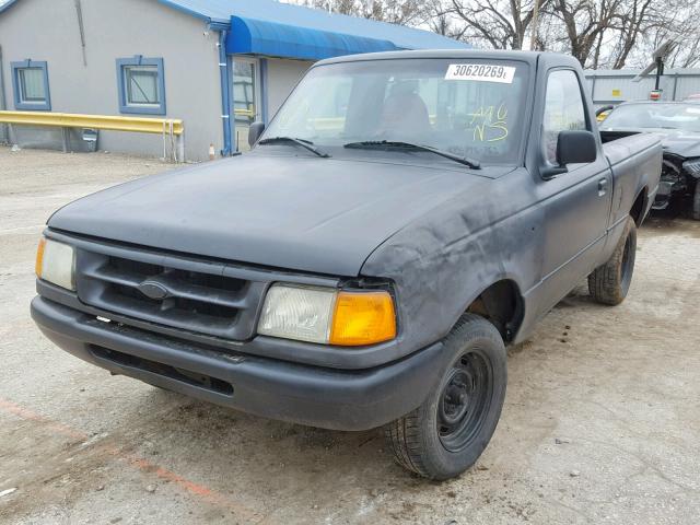 1FTCR10A1VUA76473 - 1997 FORD RANGER BLACK photo 2