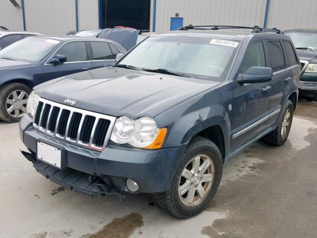 1J8HR582X8C144590 - 2008 JEEP GRAND CHER GRAY photo 2