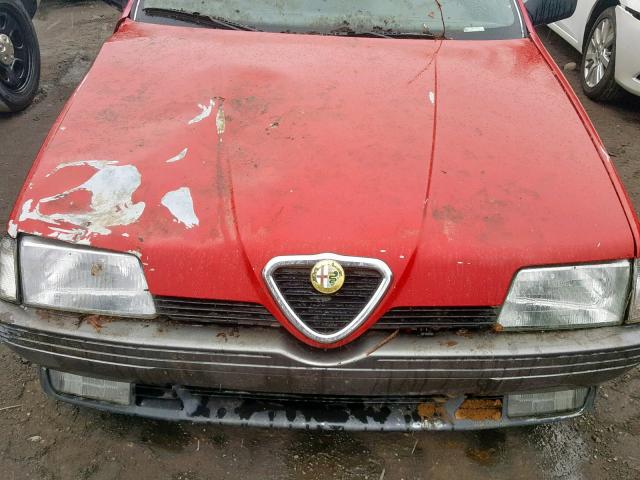 ZAREA33L8N6261476 - 1992 ALFA ROMEO 164 L RED photo 7