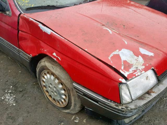 ZAREA33L8N6261476 - 1992 ALFA ROMEO 164 L RED photo 9