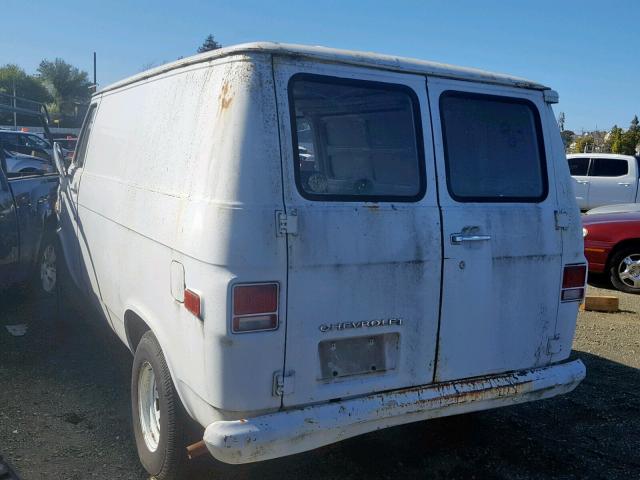 CGQ153U165288 - 1973 CHEVROLET VAN WHITE photo 3