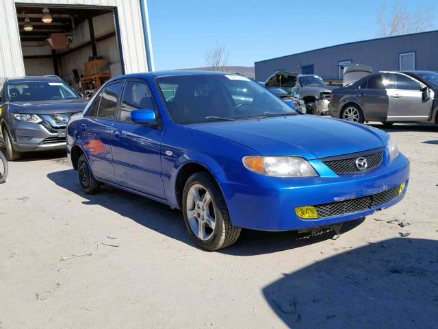 JM1BJ225531209775 - 2003 MAZDA PROTEGE DX BLUE photo 1