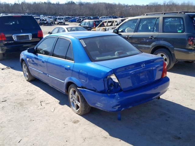 JM1BJ225531209775 - 2003 MAZDA PROTEGE DX BLUE photo 3