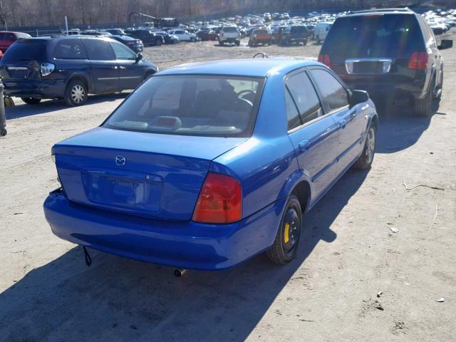 JM1BJ225531209775 - 2003 MAZDA PROTEGE DX BLUE photo 4