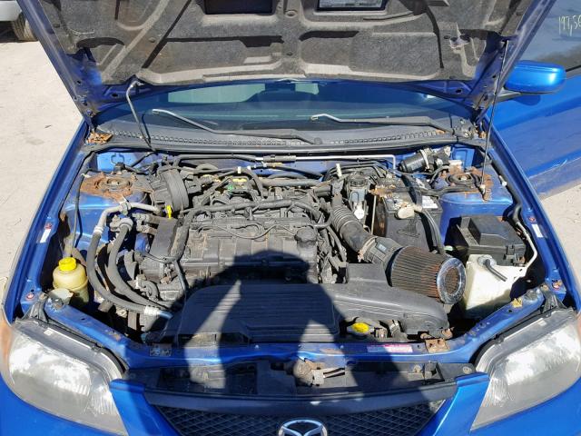 JM1BJ225531209775 - 2003 MAZDA PROTEGE DX BLUE photo 7