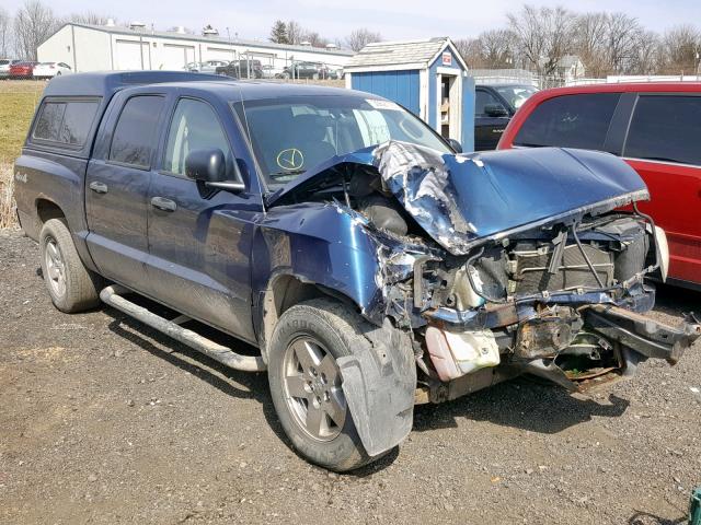 1D7HW48N25S137130 - 2005 DODGE DAKOTA QUA BLUE photo 1