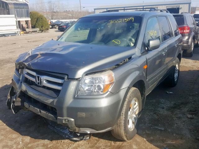 5FNYF18298B003456 - 2008 HONDA PILOT VP GRAY photo 2