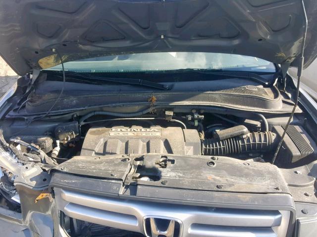 5FNYF18298B003456 - 2008 HONDA PILOT VP GRAY photo 7