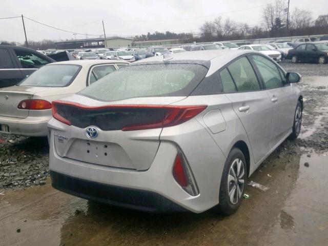 JTDKARFP1J3086479 - 2018 TOYOTA PRIUS PRIM 银色 照片 4