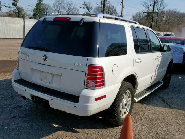 4M2DU86W64ZJ04438 - 2004 MERCURY MOUNTAINEE WHITE photo 4