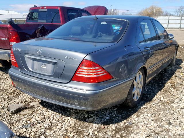 WDBNG83JX6A484460 - 2006 MERCEDES-BENZ S 430 4MAT GRAY photo 4