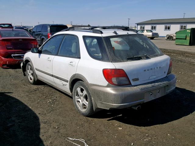 JF1GG68553G805393 - 2003 SUBARU IMPREZA OU WHITE photo 3