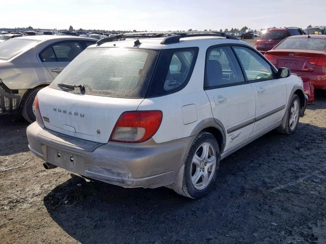 JF1GG68553G805393 - 2003 SUBARU IMPREZA OU WHITE photo 4