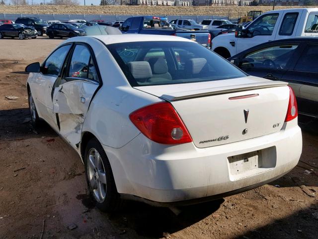 1G2ZH57N784206858 - 2008 PONTIAC G6 GT WHITE photo 3