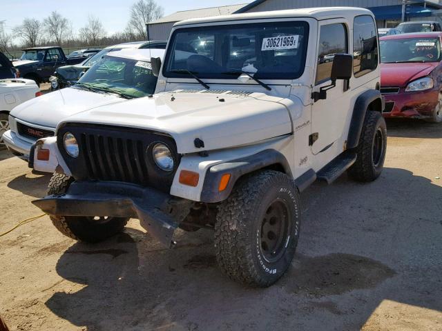 1J4FY29P8VP436702 - 1997 JEEP WRANGLER / WHITE photo 2