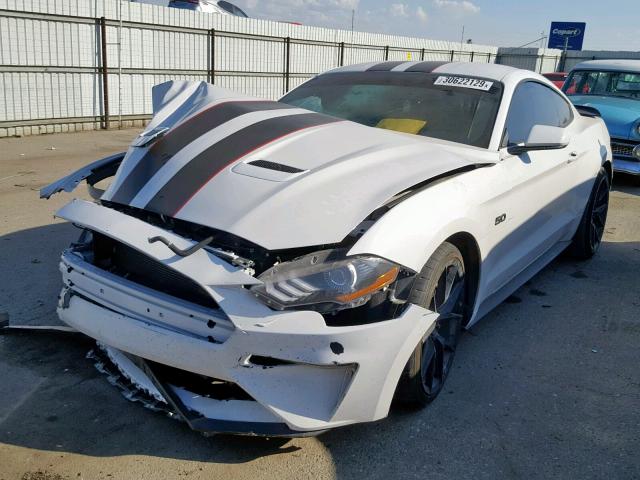 1FA6P8CF2J5138220 - 2018 FORD MUSTANG GT WHITE photo 2