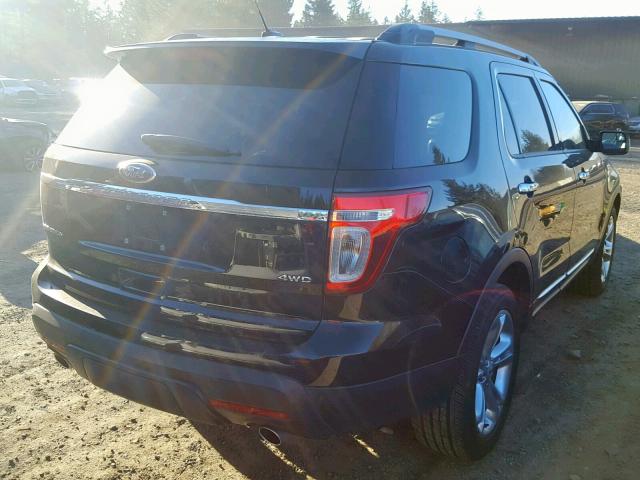 1FM5K8F81DGC68270 - 2013 FORD EXPLORER L PURPLE photo 4