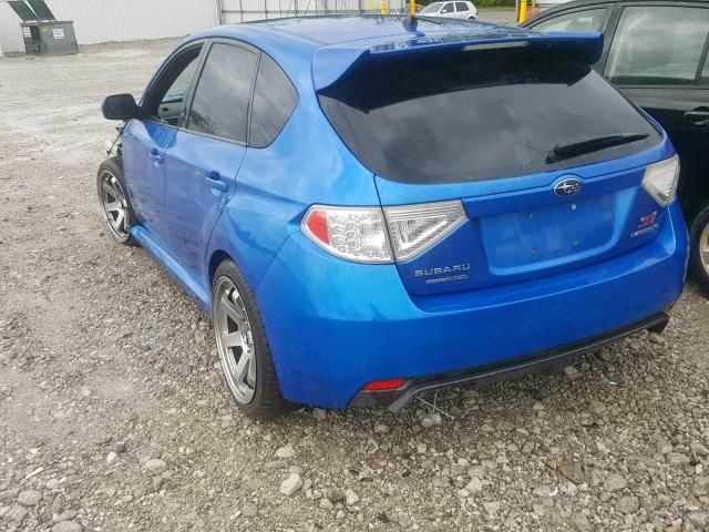 JF1GR8H61AL820864 - 2010 SUBARU IMPREZA WR BLUE photo 3