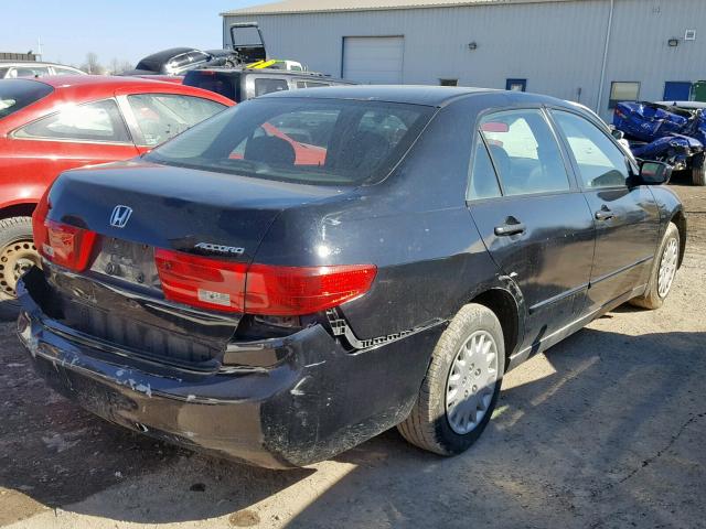 1HGCM56195A814231 - 2005 HONDA ACCORD DX BLACK photo 4