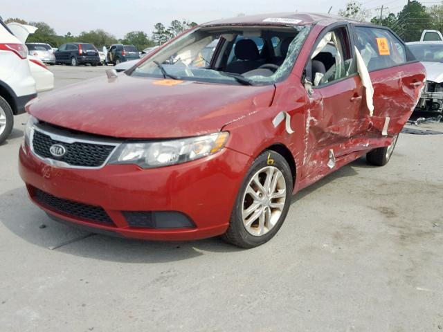 KNAFU5A28C5481454 - 2012 KIA FORTE EX MAROON photo 2