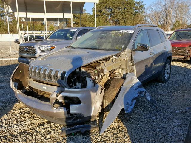 1C4PJLCB1EW221444 - 2014 JEEP CHEROKEE L SILVER photo 2