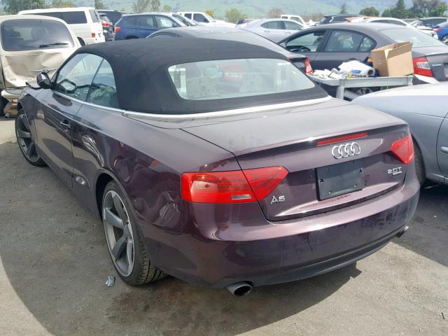 WAULFAFH0EN010453 - 2014 AUDI A5 PREMIUM PURPLE photo 3