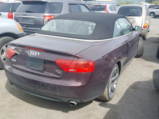 WAULFAFH0EN010453 - 2014 AUDI A5 PREMIUM PURPLE photo 4