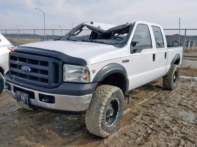 1FTWW31Y25EB29981 - 2005 FORD F350 SRW S WHITE photo 2