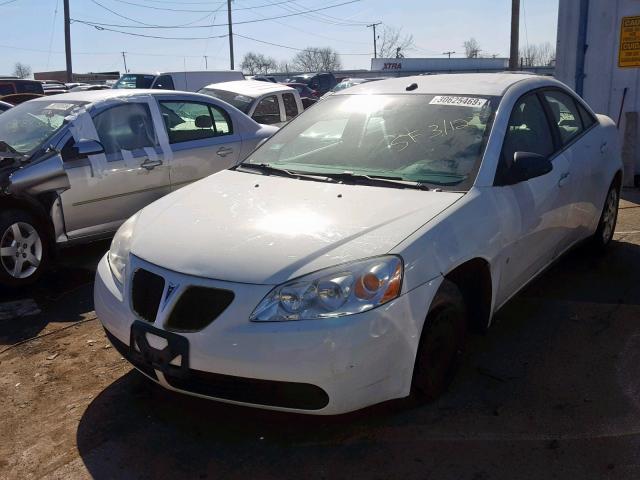 1G2ZF57B084172967 - 2008 PONTIAC G6 VALUE L WHITE photo 2