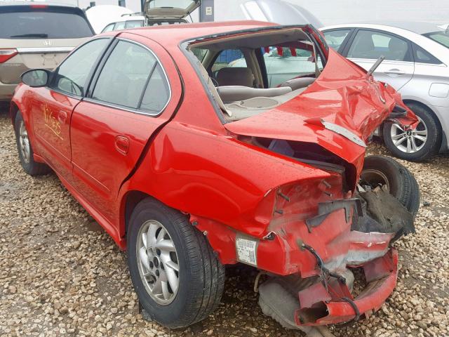 1G2NF52E64C245615 - 2004 PONTIAC GRAND AM S BLACK photo 3