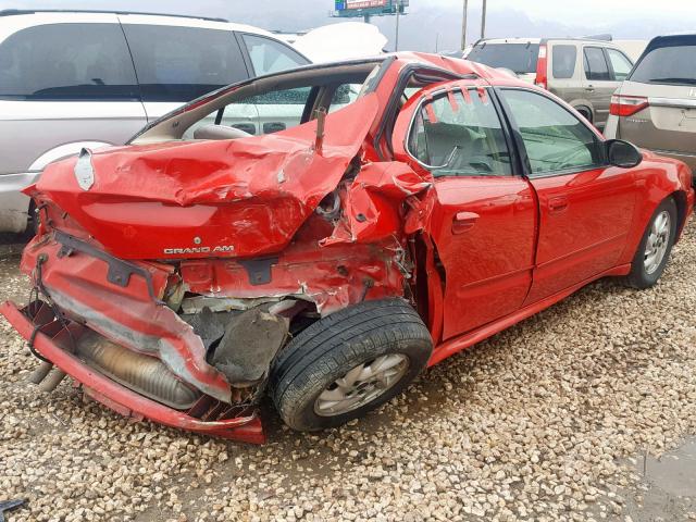 1G2NF52E64C245615 - 2004 PONTIAC GRAND AM S BLACK photo 4