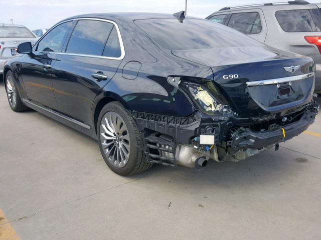 KMHG54JH7JU037757 - 2018 GENESIS G90 ULTIMA BLACK photo 3