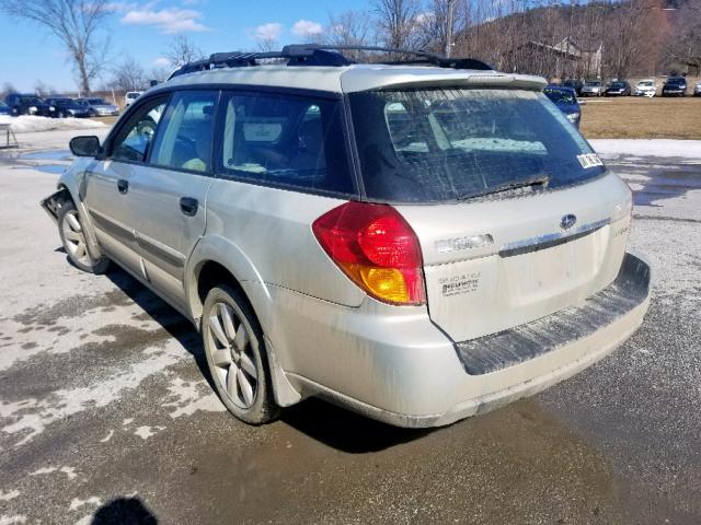 4S4BP61C777343546 - 2007 SUBARU LEGACY OUT GREEN photo 3