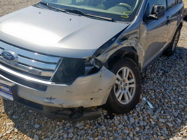 2FMDK36C87BB29963 - 2007 FORD EDGE SE SILVER photo 9