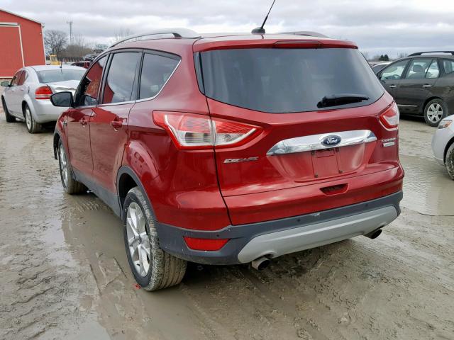 1FMCU0J92GUA55675 - 2016 FORD ESCAPE TIT RED photo 3