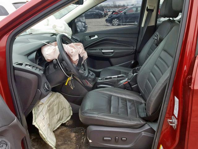 1FMCU0J92GUA55675 - 2016 FORD ESCAPE TIT RED photo 5