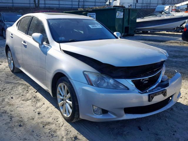 JTHCF5C29A5043602 - 2010 LEXUS IS 250 SILVER photo 1