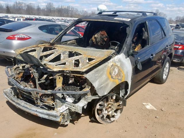 2HNYD18655H544237 - 2005 ACURA MDX TOURIN BLACK photo 2