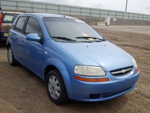 KL1TD62655B388514 - 2005 CHEVROLET AVEO BASE Көк фото 1