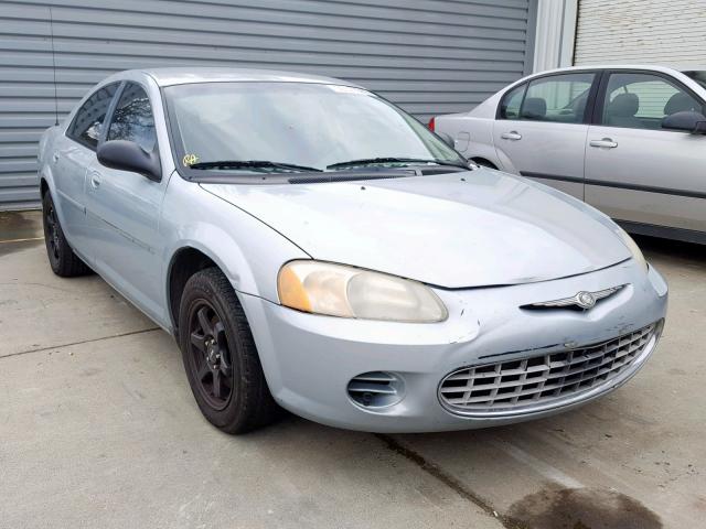 1C3EL46R22N335054 - 2002 CHRYSLER SEBRING LX BLUE photo 1