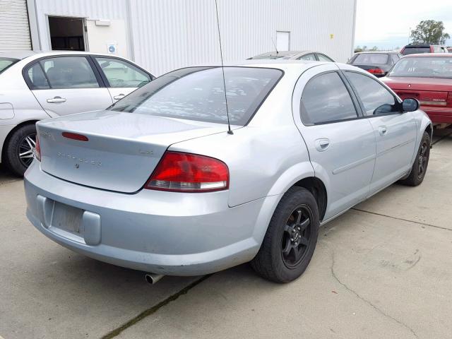 1C3EL46R22N335054 - 2002 CHRYSLER SEBRING LX BLUE photo 4