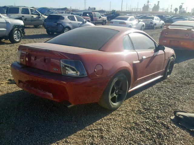 1FAFP42X03F352090 - 2003 FORD MUSTANG GT BURGUNDY photo 4