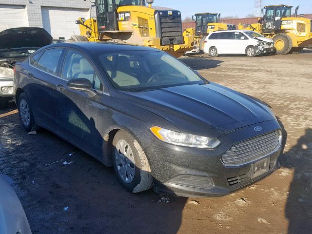 3FA6P0G78DR133822 - 2013 FORD FUSION S BLACK photo 1