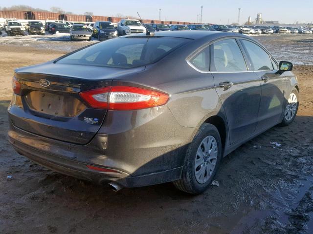 3FA6P0G78DR133822 - 2013 FORD FUSION S BLACK photo 4