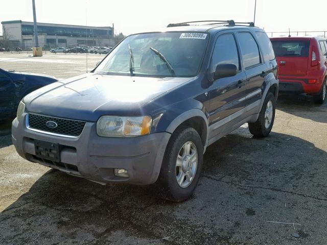 1FMYU04132KD51269 - 2002 FORD ESCAPE XLT BLUE photo 2