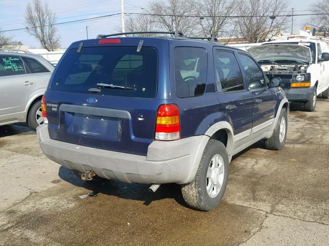 1FMYU04132KD51269 - 2002 FORD ESCAPE XLT BLUE photo 4