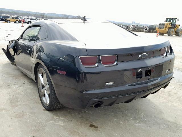 2G1FA1EV5A9190783 - 2010 CHEVROLET CAMARO LS BLACK photo 3